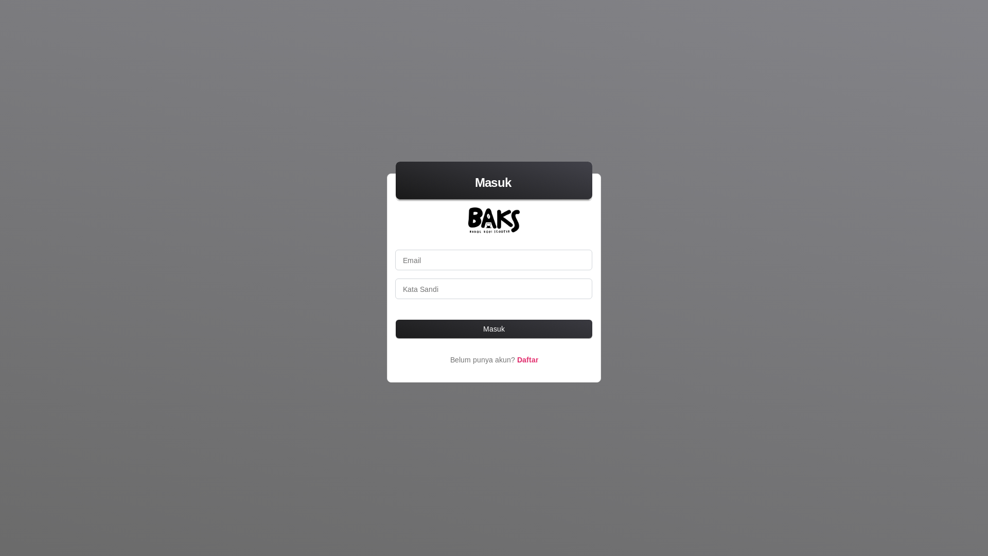 website screenshot of https://baksscooter.xyz/
