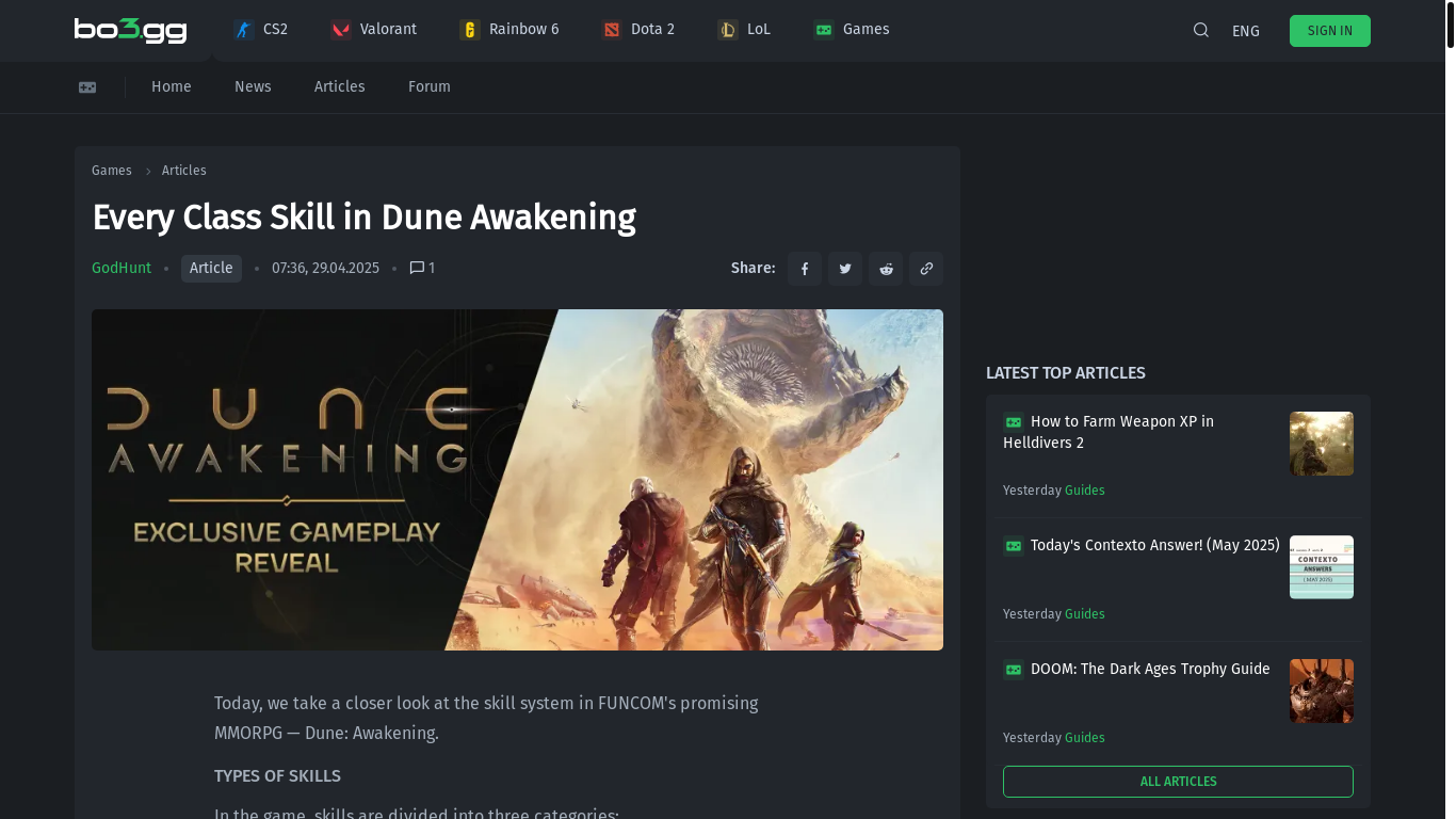 website screenshot of https://bo3.gg/games/articles/dune-awakening-every-class-skill