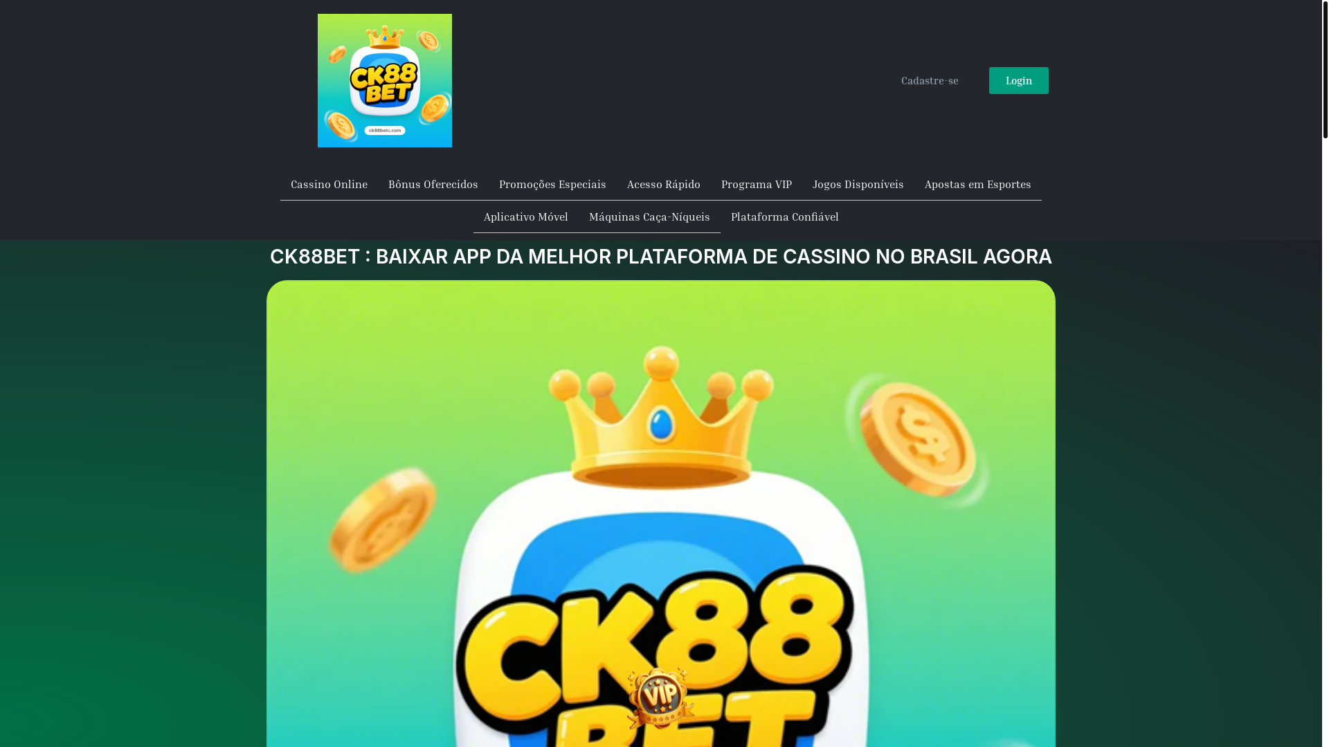 website screenshot of https://ck88betc.com/