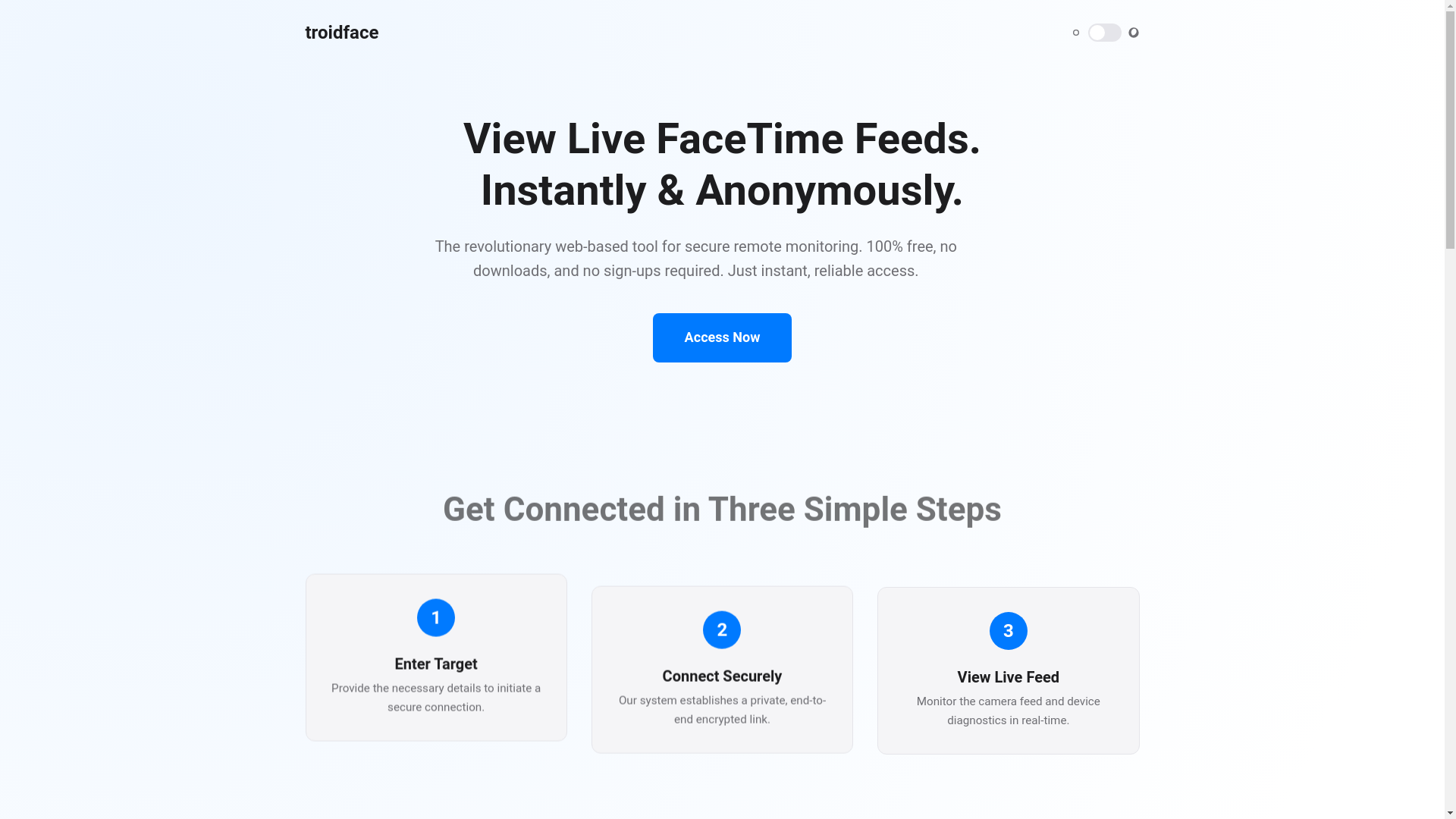 website screenshot of https://troidfacecom.pages.dev/