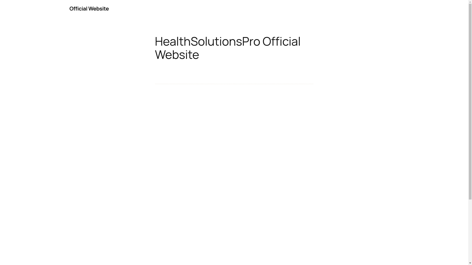 website screenshot of https://healthsolutionsguide.online/