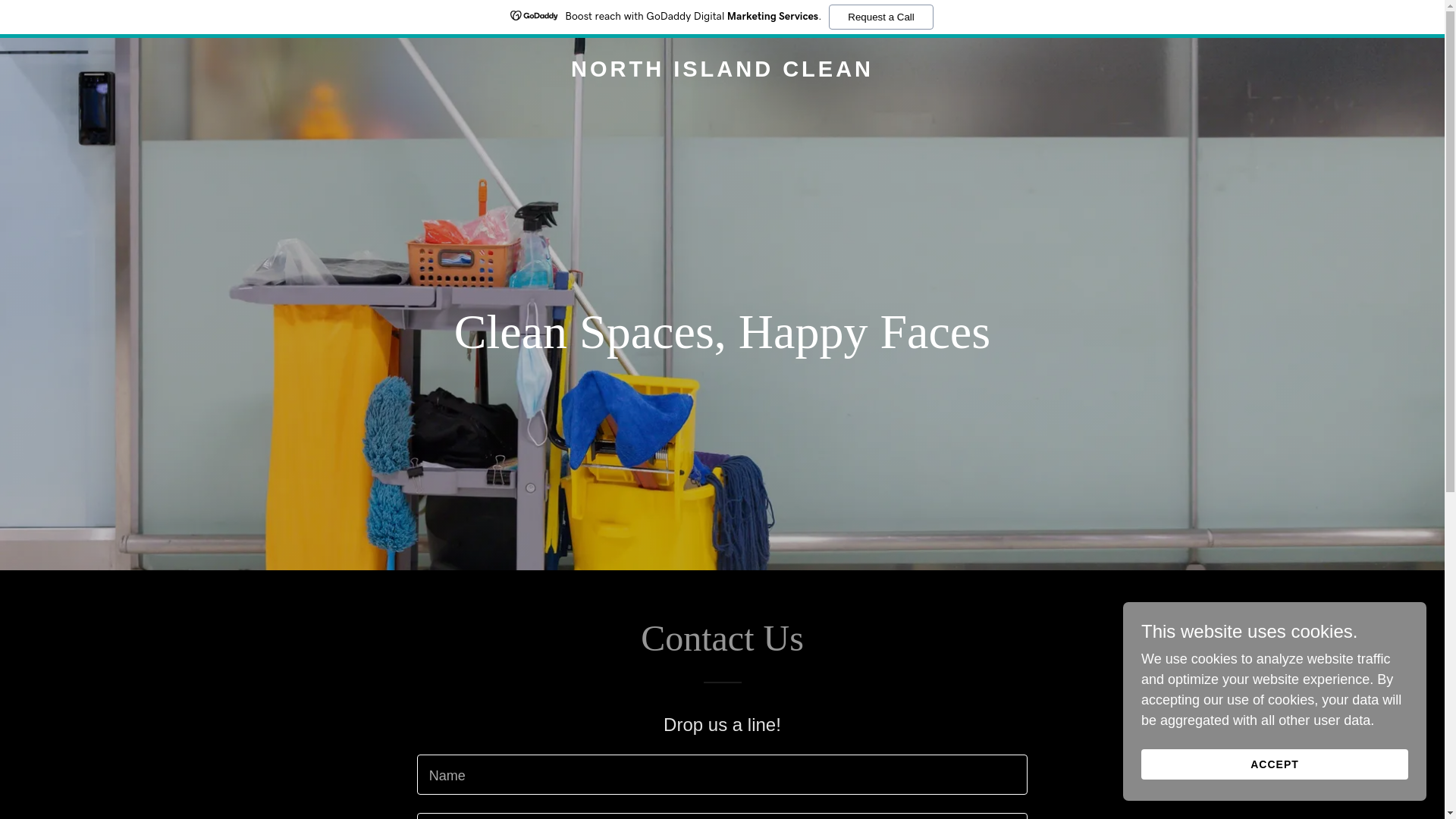 website screenshot of https://northislandclean.com/