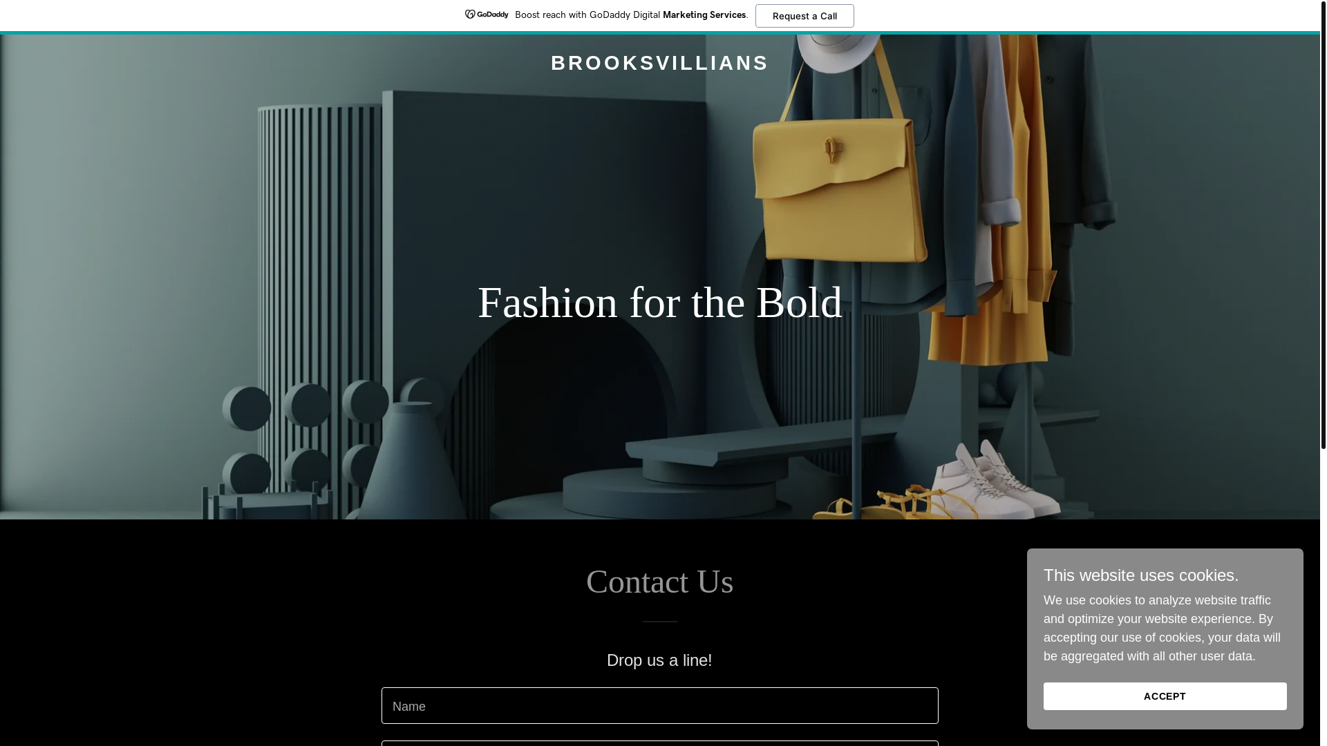 website screenshot of https://brooksvillians.com/