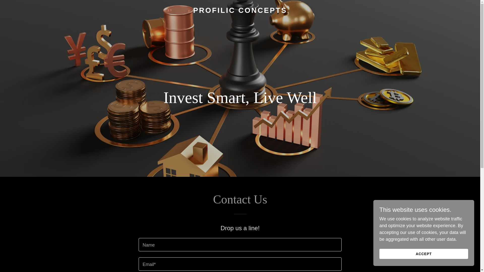 website screenshot of https://prolificconcepts.net/