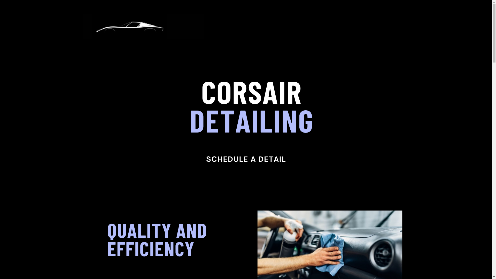 website screenshot of https://corsairclean.com/