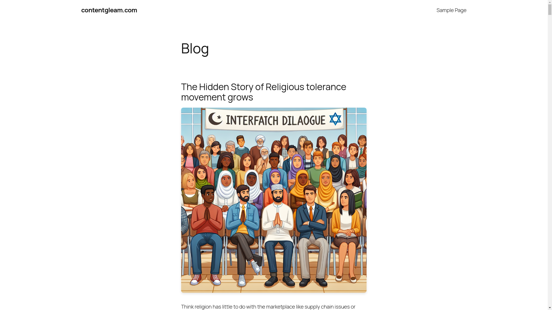 website screenshot of https://contentgleam.com/
