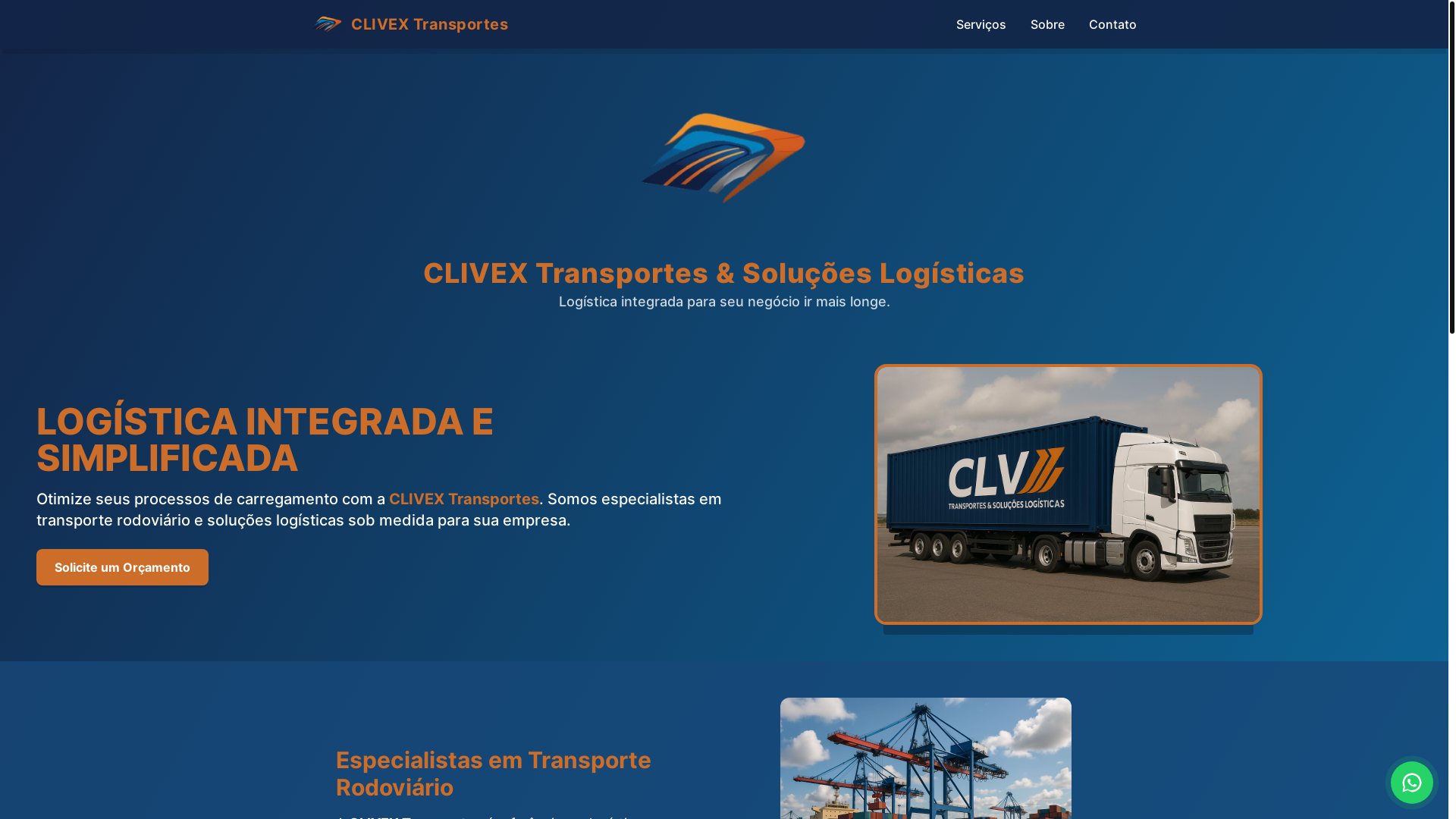 website screenshot of https://clivex.com.br/