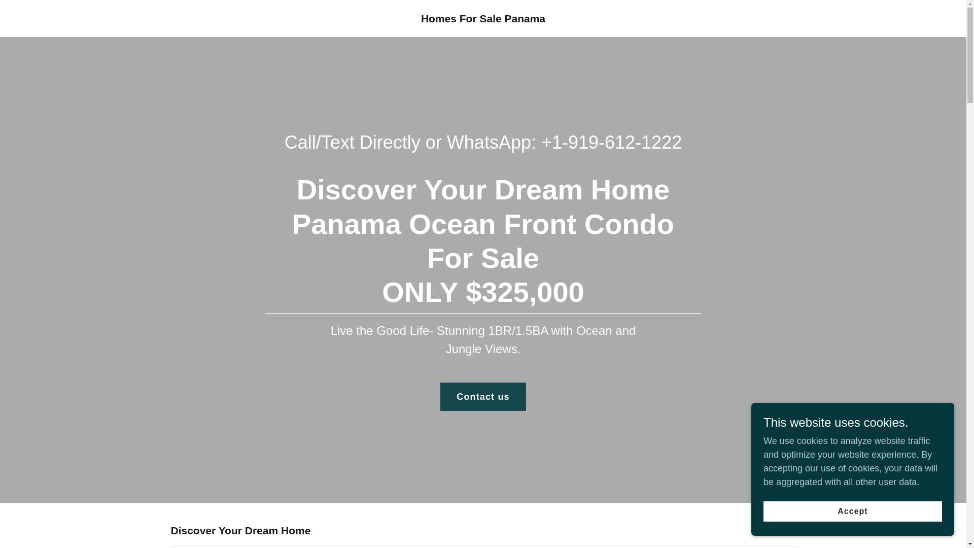 website screenshot of https://homesforsalepanama.com/