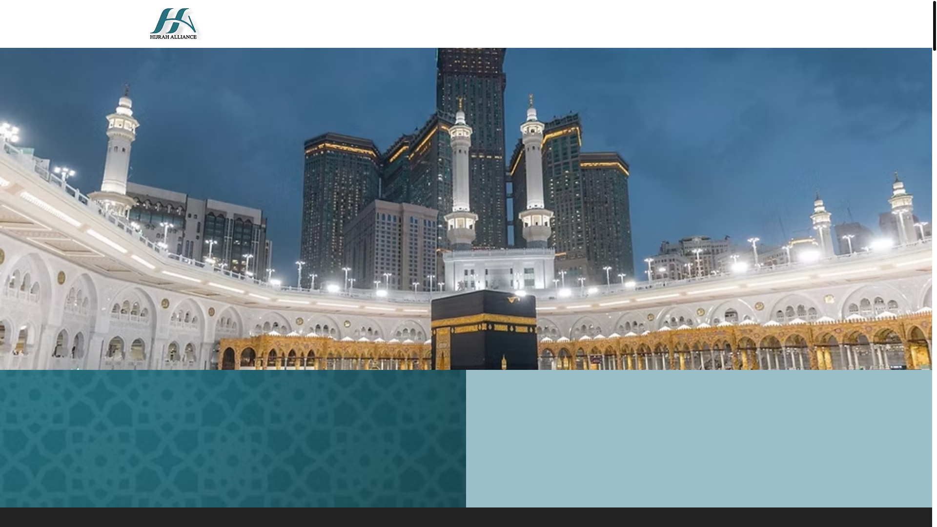 website screenshot of https://hijrahalliancetravel.com.my/