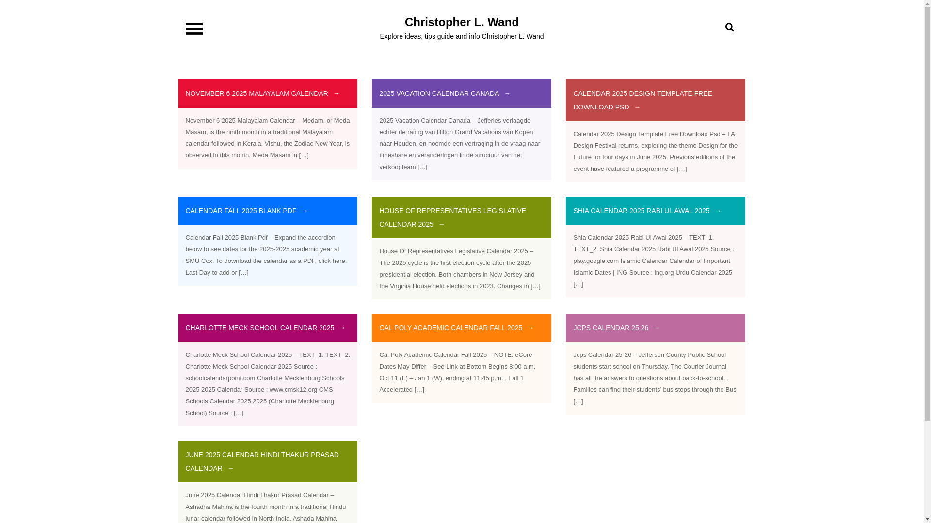 website screenshot of https://christopherlwand.pages.dev/