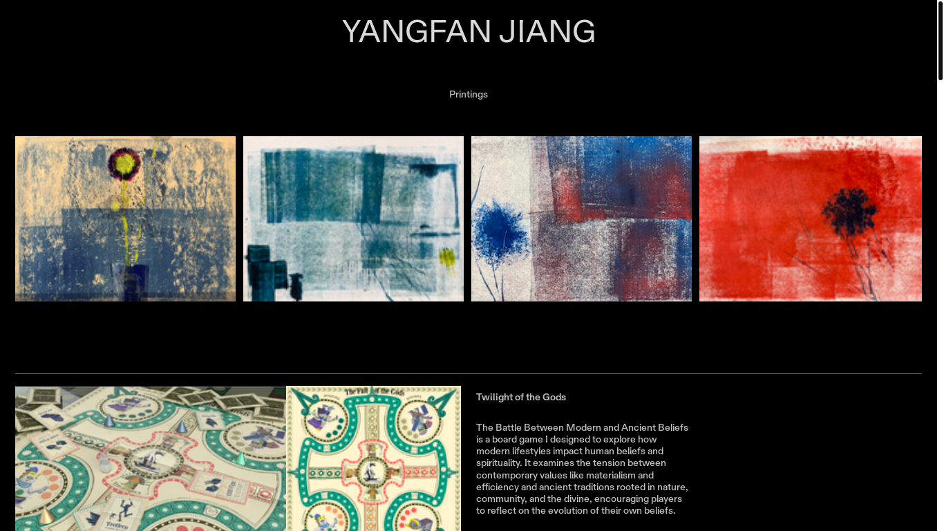 website screenshot of https://jyfillustrationart.com/