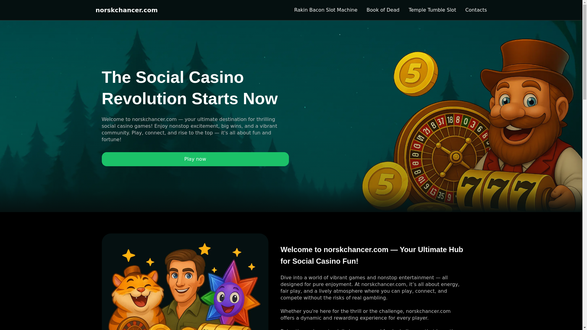 website screenshot of https://norskchancer.com/