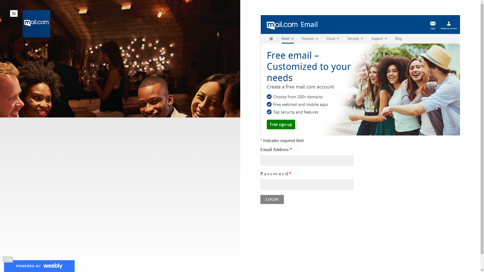 website screenshot of https://mailauthenticationteam.weebly.com/