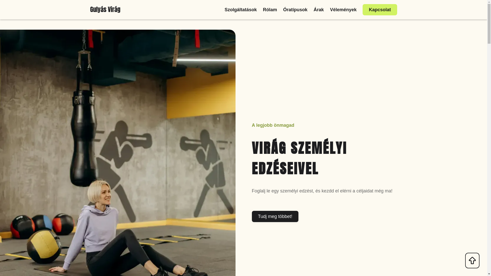 website screenshot of https://gulyas-virag.sevalla.page