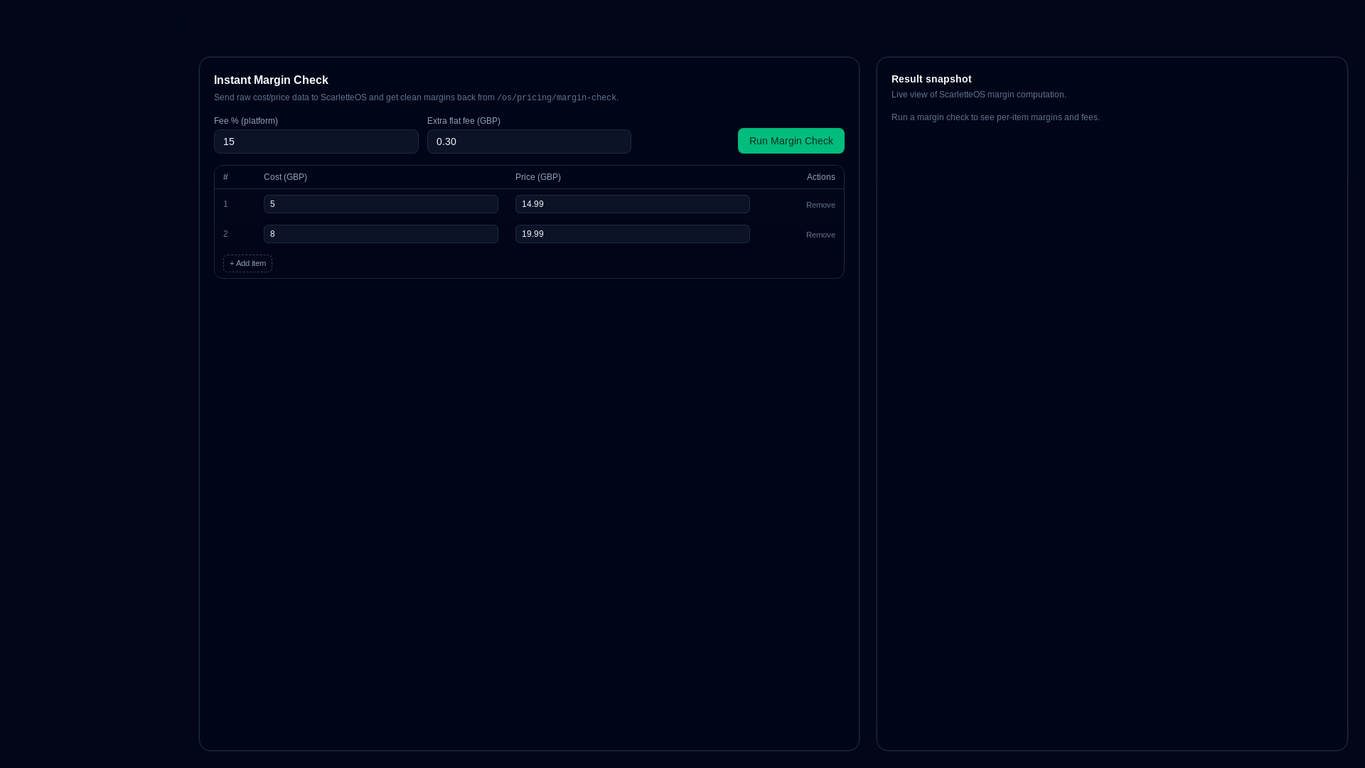 website screenshot of https://scarlettecreations.com/