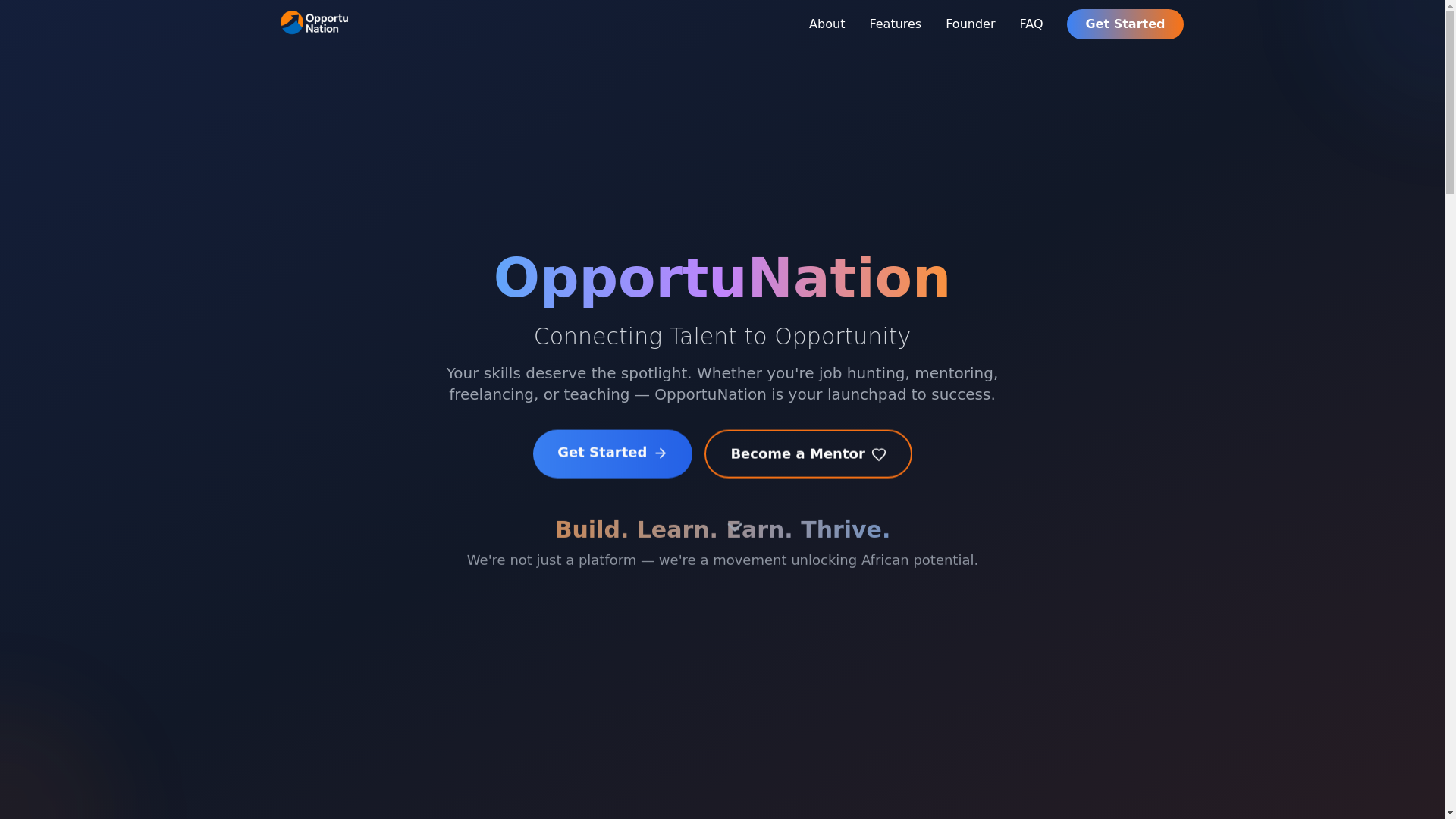 website screenshot of https://opportunationlandingpage.pages.dev/