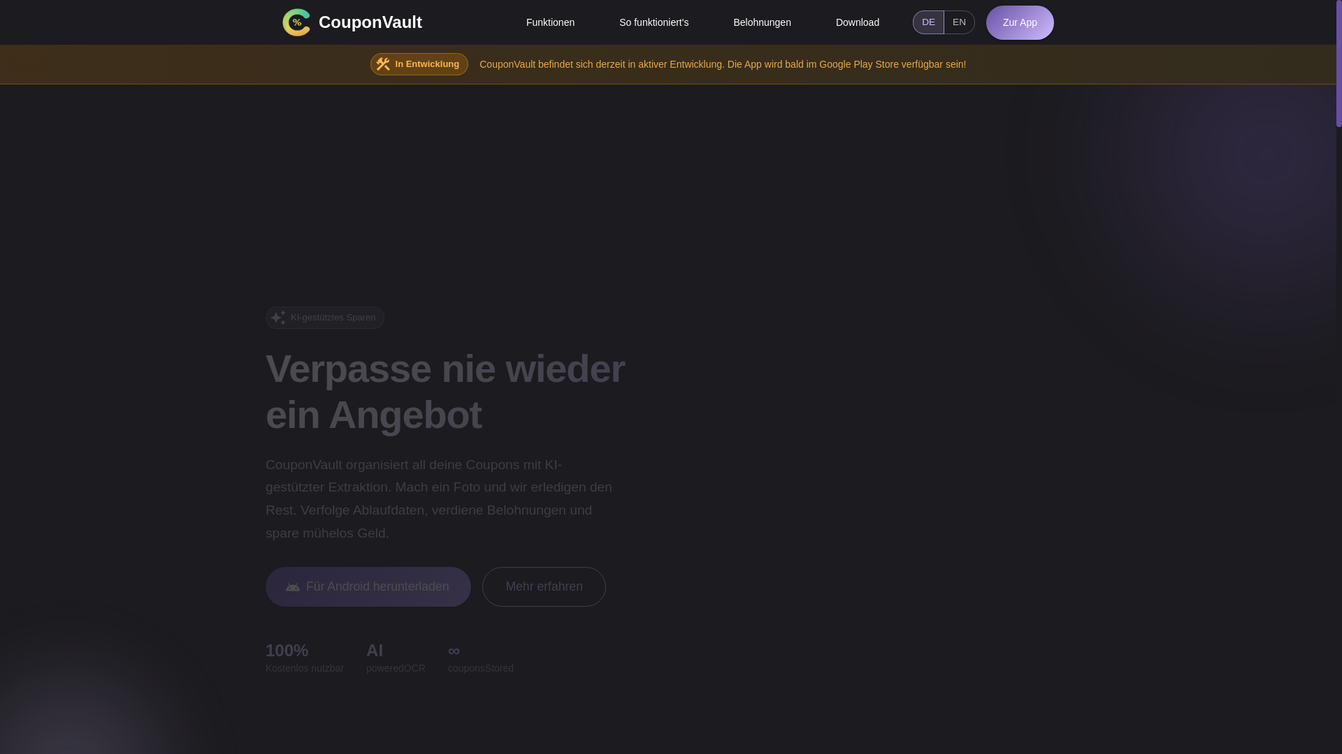website screenshot of https://coupontresor.de/