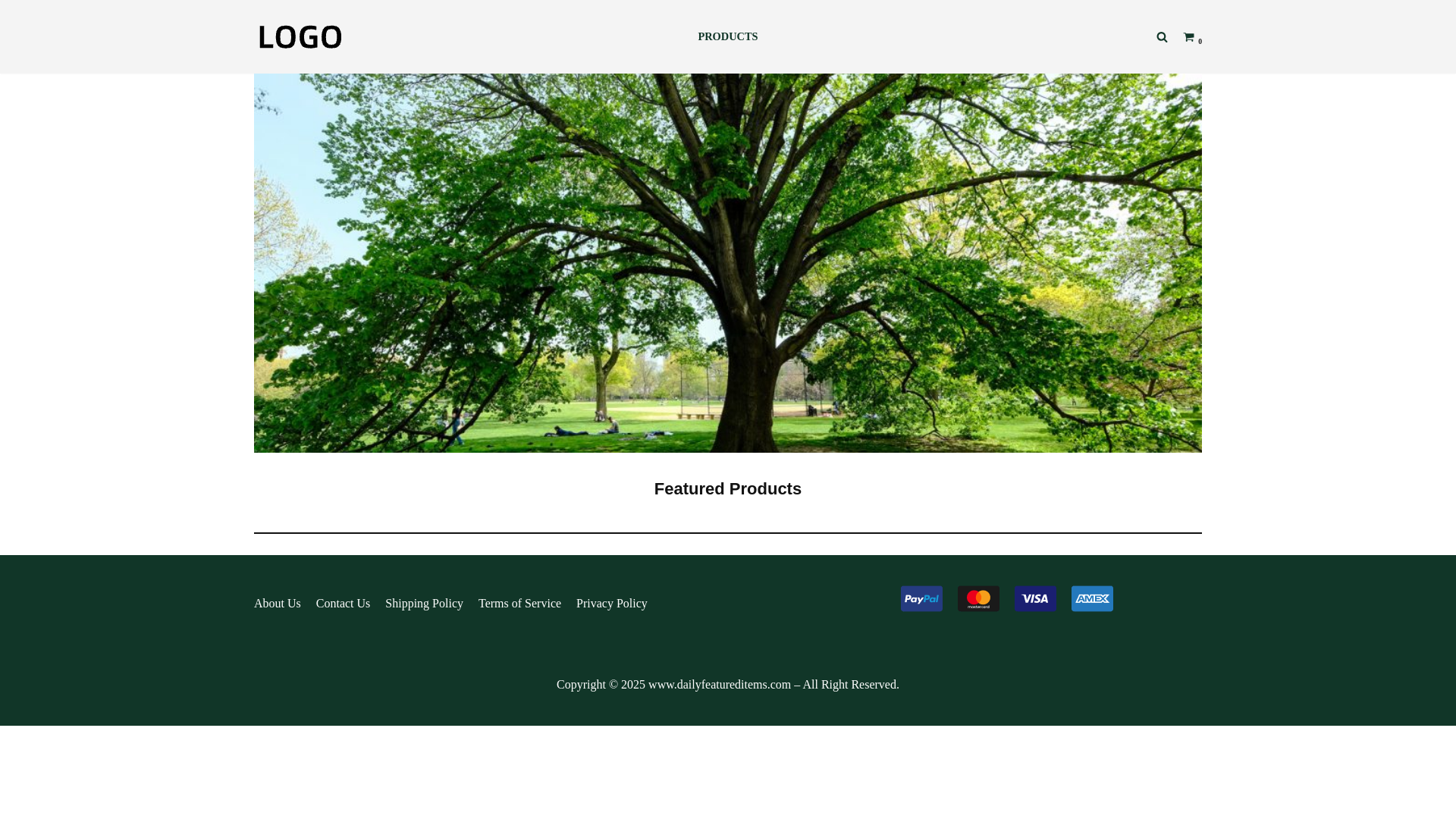 website screenshot of https://dailyfeatureditems.com/