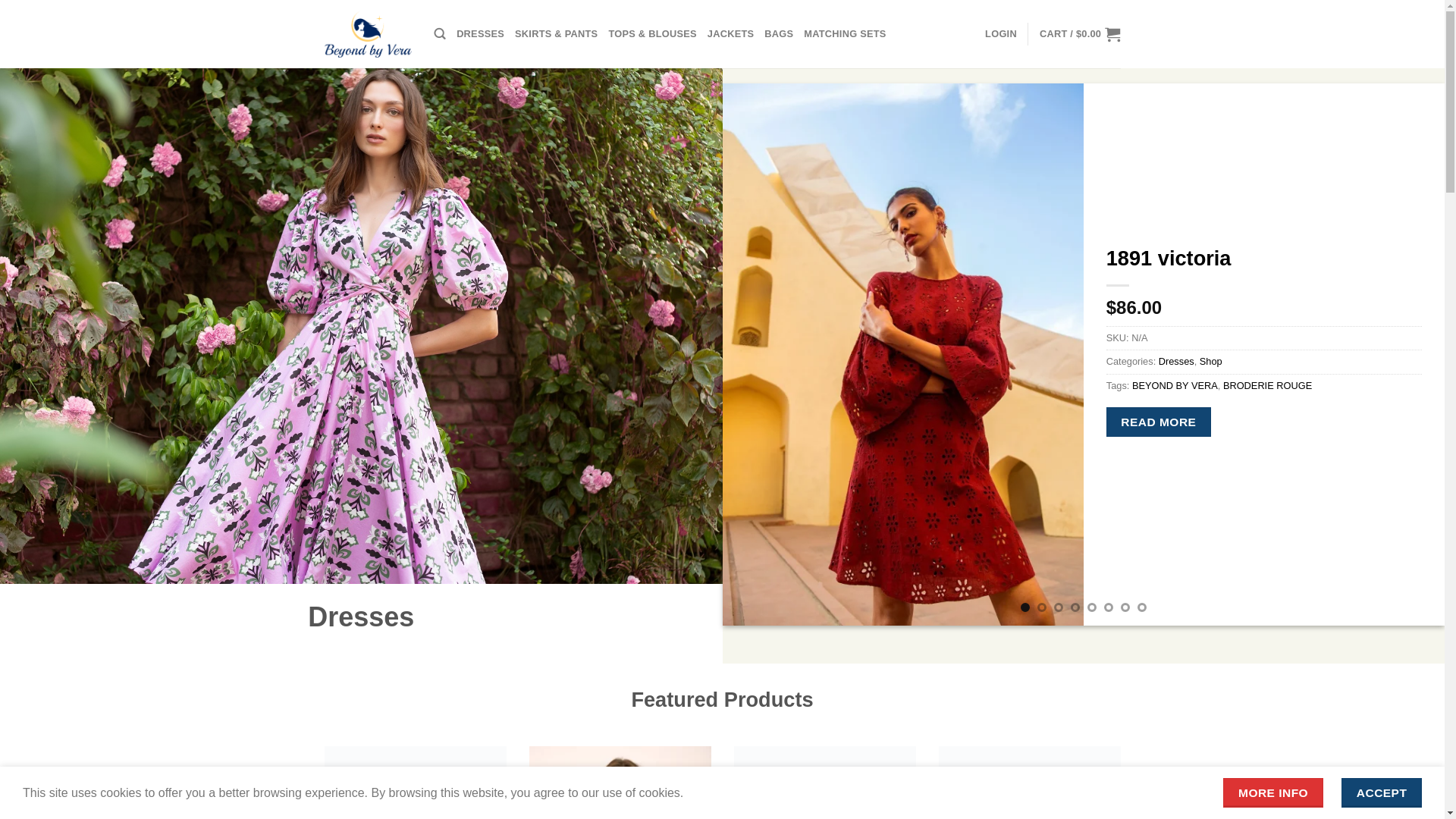 website screenshot of https://beyond-vera.shop/