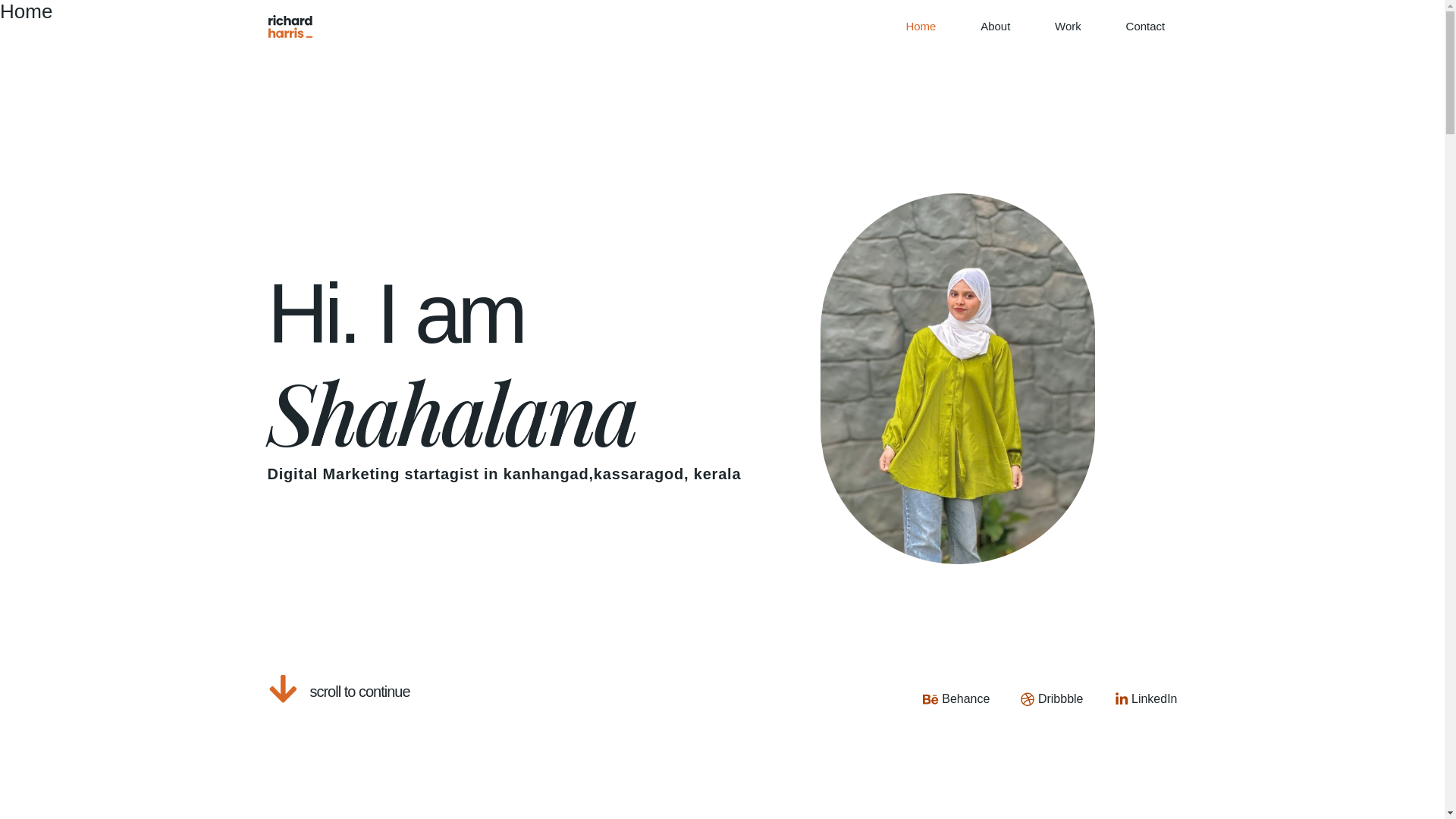 website screenshot of https://shahalanadigitalmarketer.in/