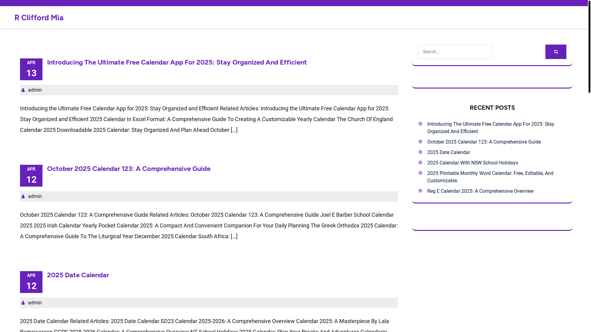 website screenshot of https://rcliffordmia.pages.dev/