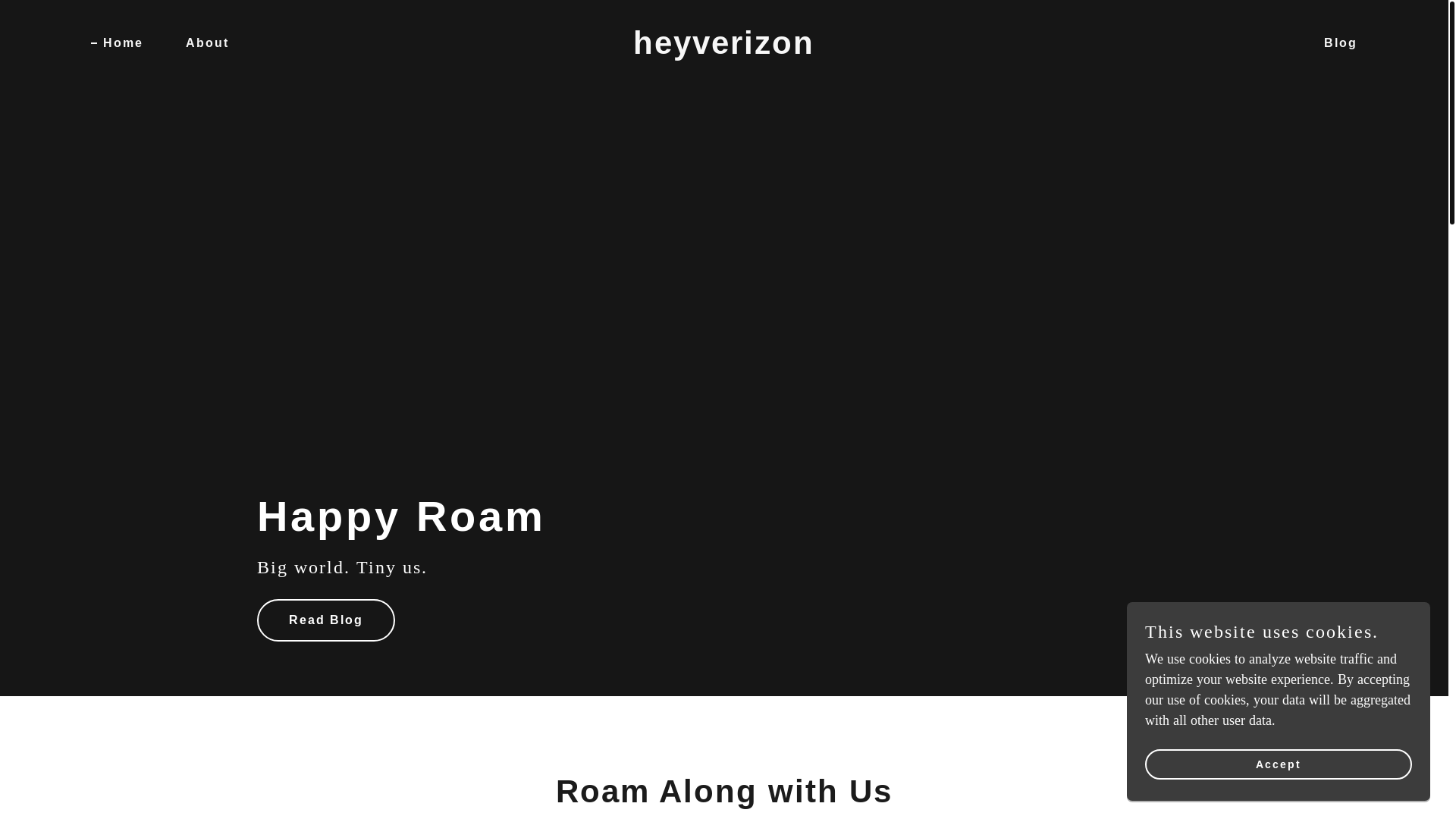 website screenshot of https://heyverizon.net/