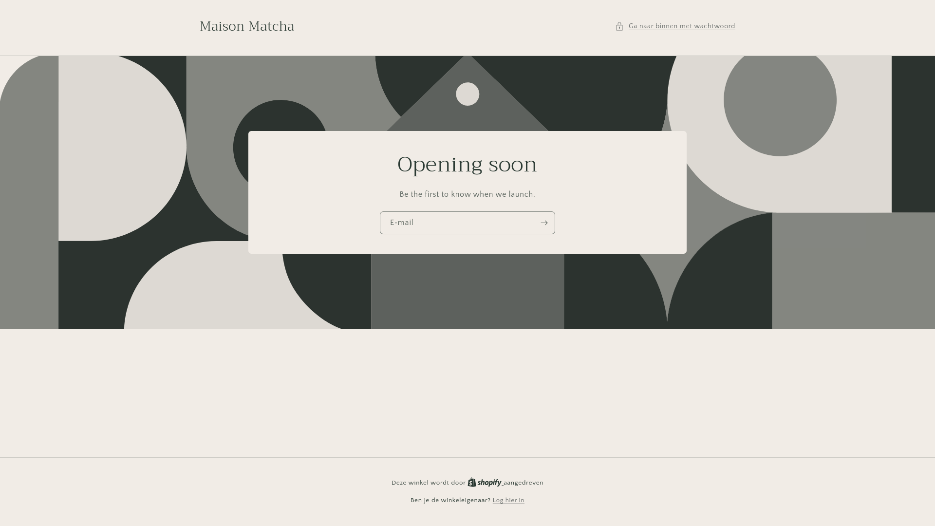 website screenshot of https://maisonmatcha.nl/