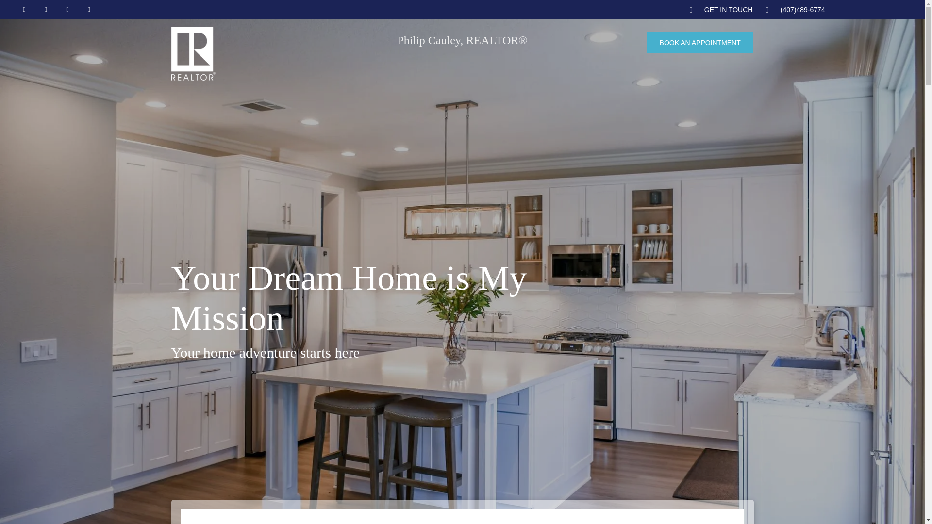 website screenshot of https://teamcauley.realtor/