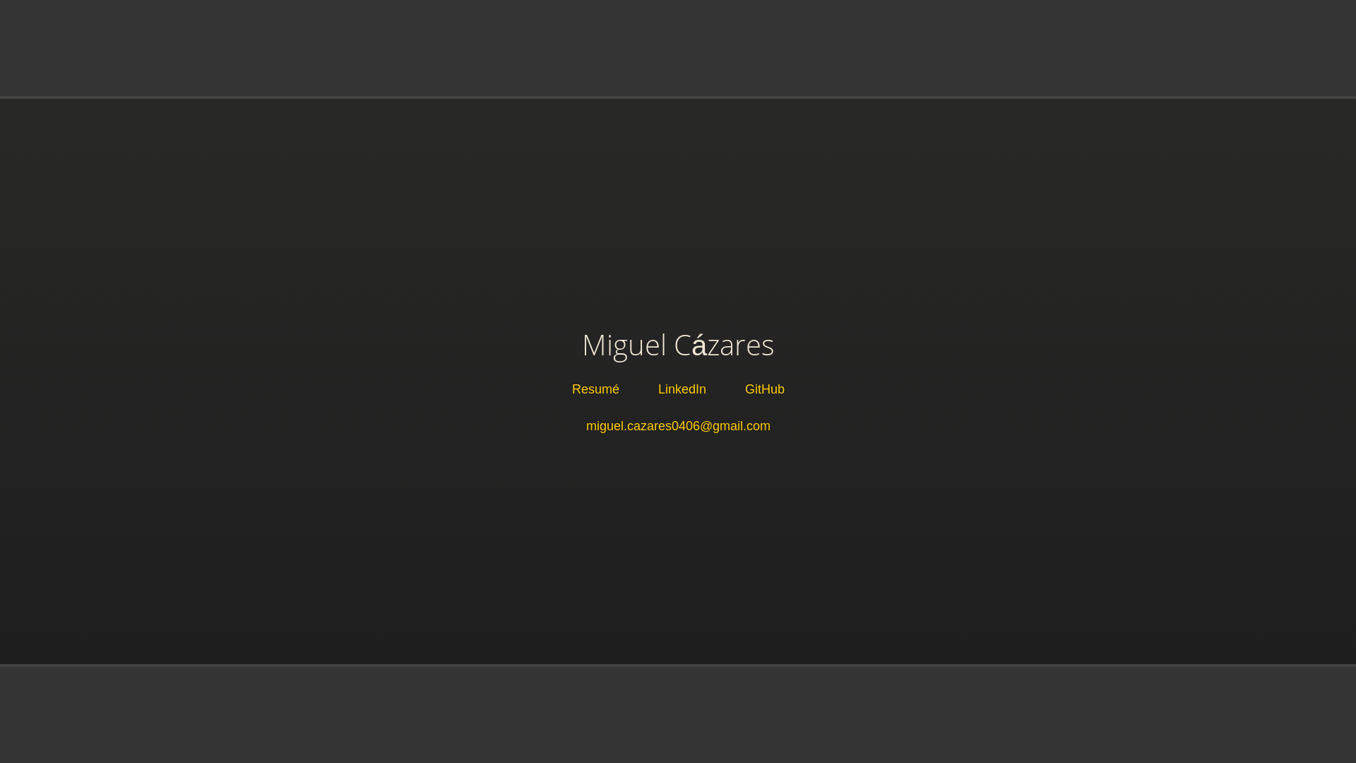 website screenshot of https://cazares.engineering/