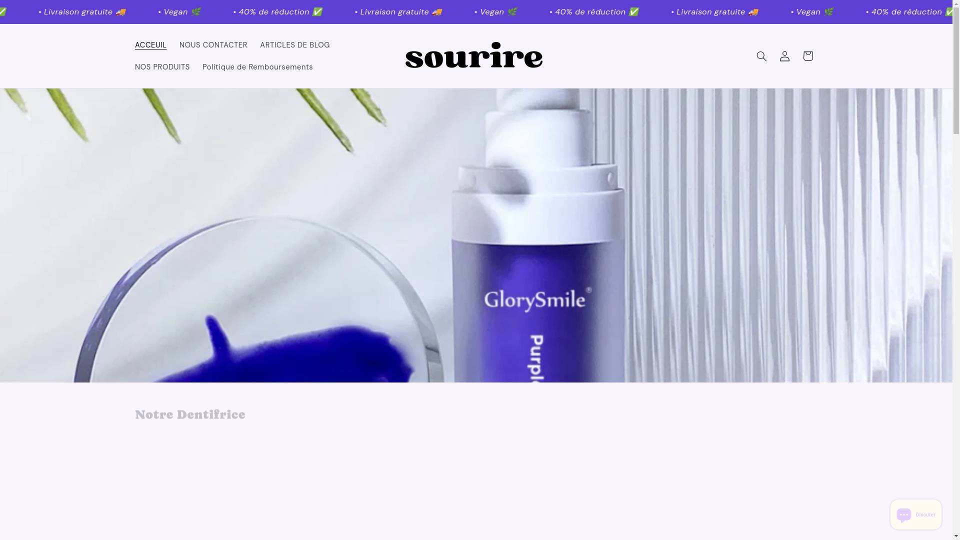 website screenshot of https://sourireparis.fr/