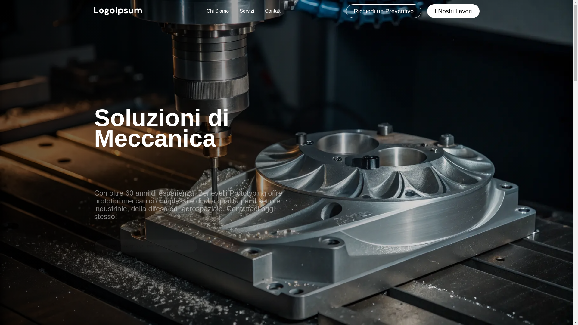 website screenshot of https://benevelli-prototyping.it/
