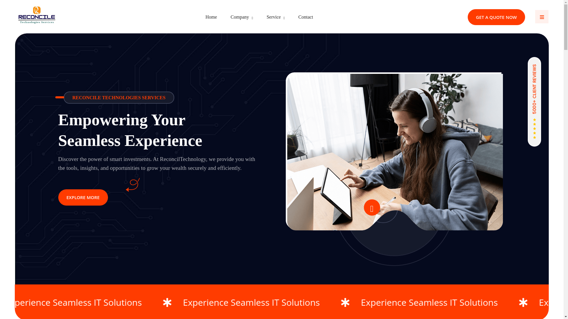 website screenshot of https://reconcile-technologies.pages.dev/