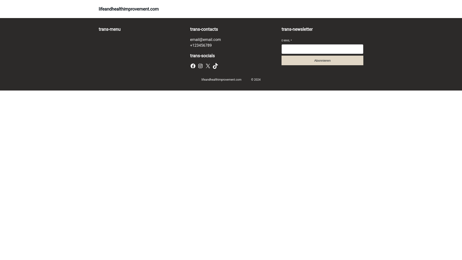 website screenshot of https://lifeandhealthimprovement.com/