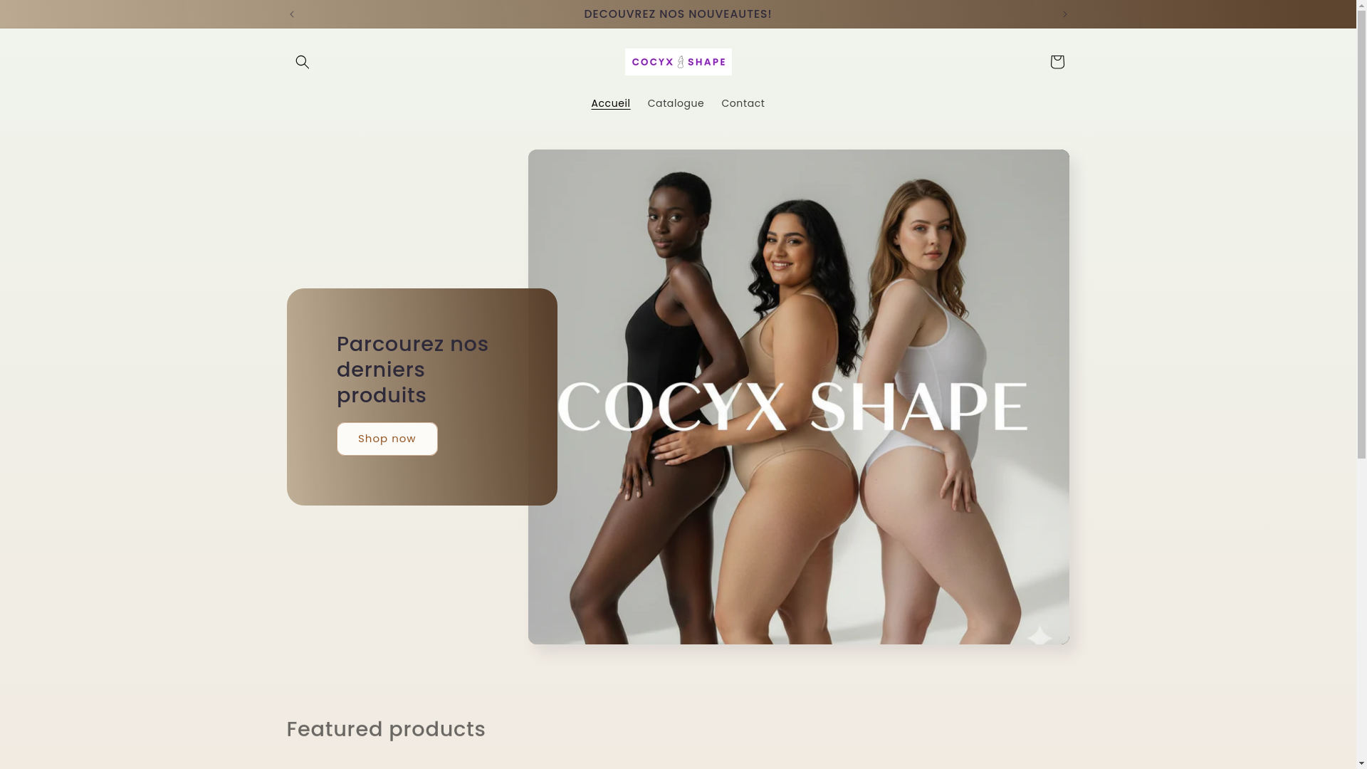 website screenshot of https://cocyxshape.com/