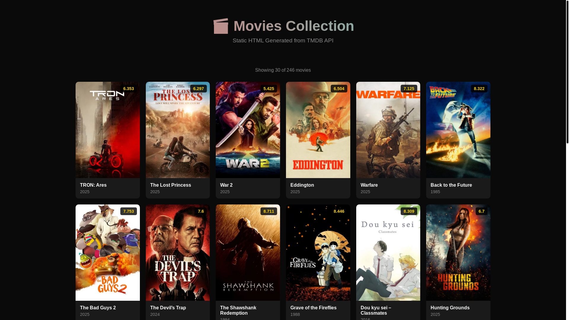 website screenshot of https://moviemania-657oiv.pages.dev/