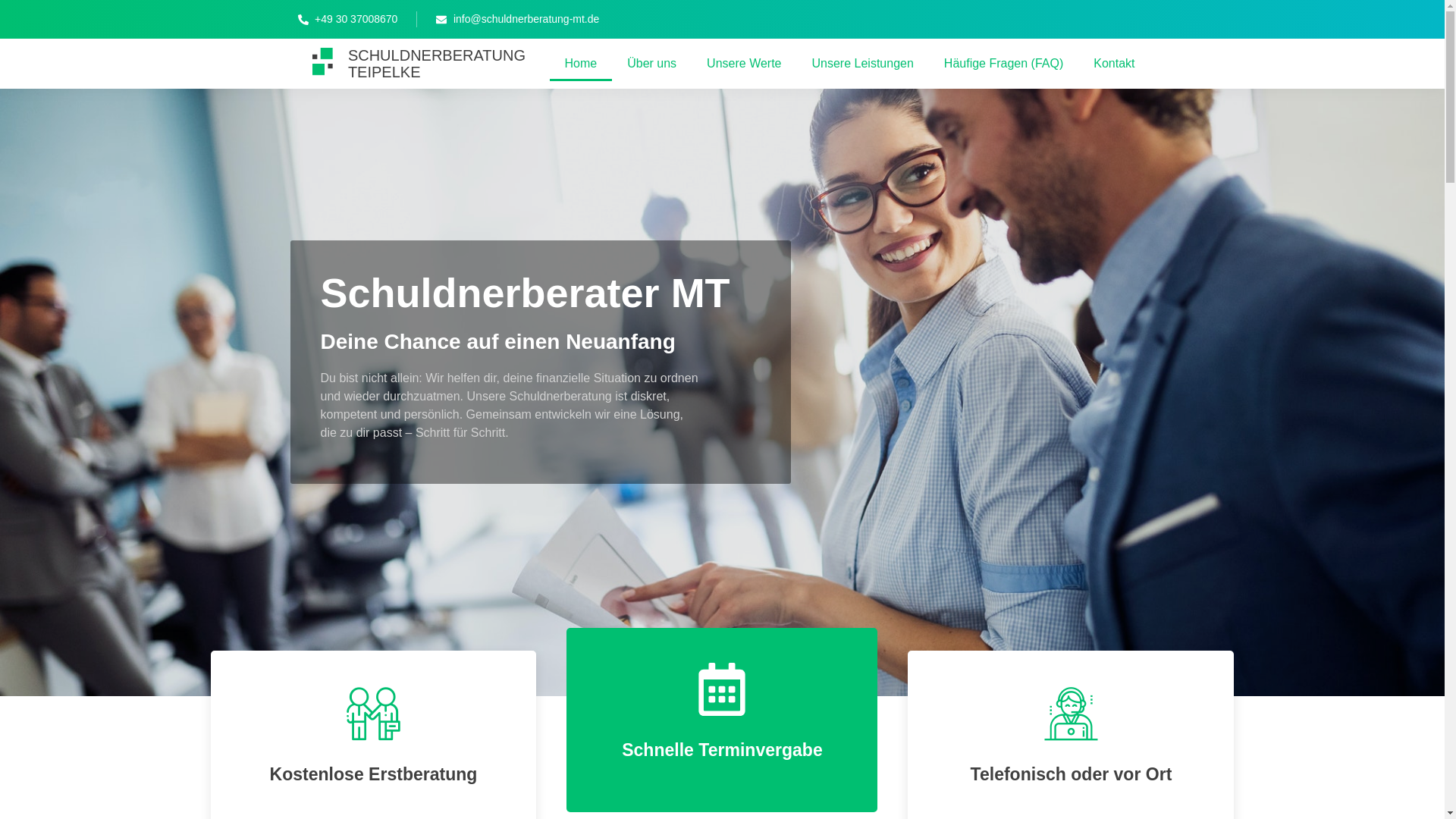 website screenshot of https://schuldnerberatung-mt.de/