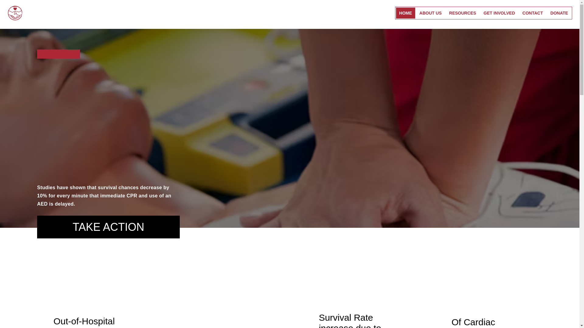 website screenshot of https://handstoheartfoundation.org/