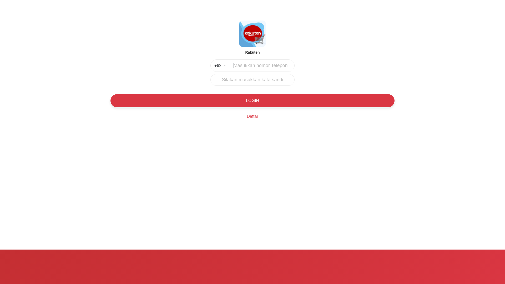 website screenshot of https://rakutenmarketplace.net/
