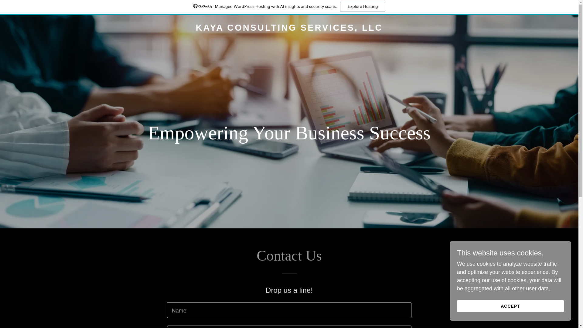 website screenshot of https://kayaconsultingservices.com/