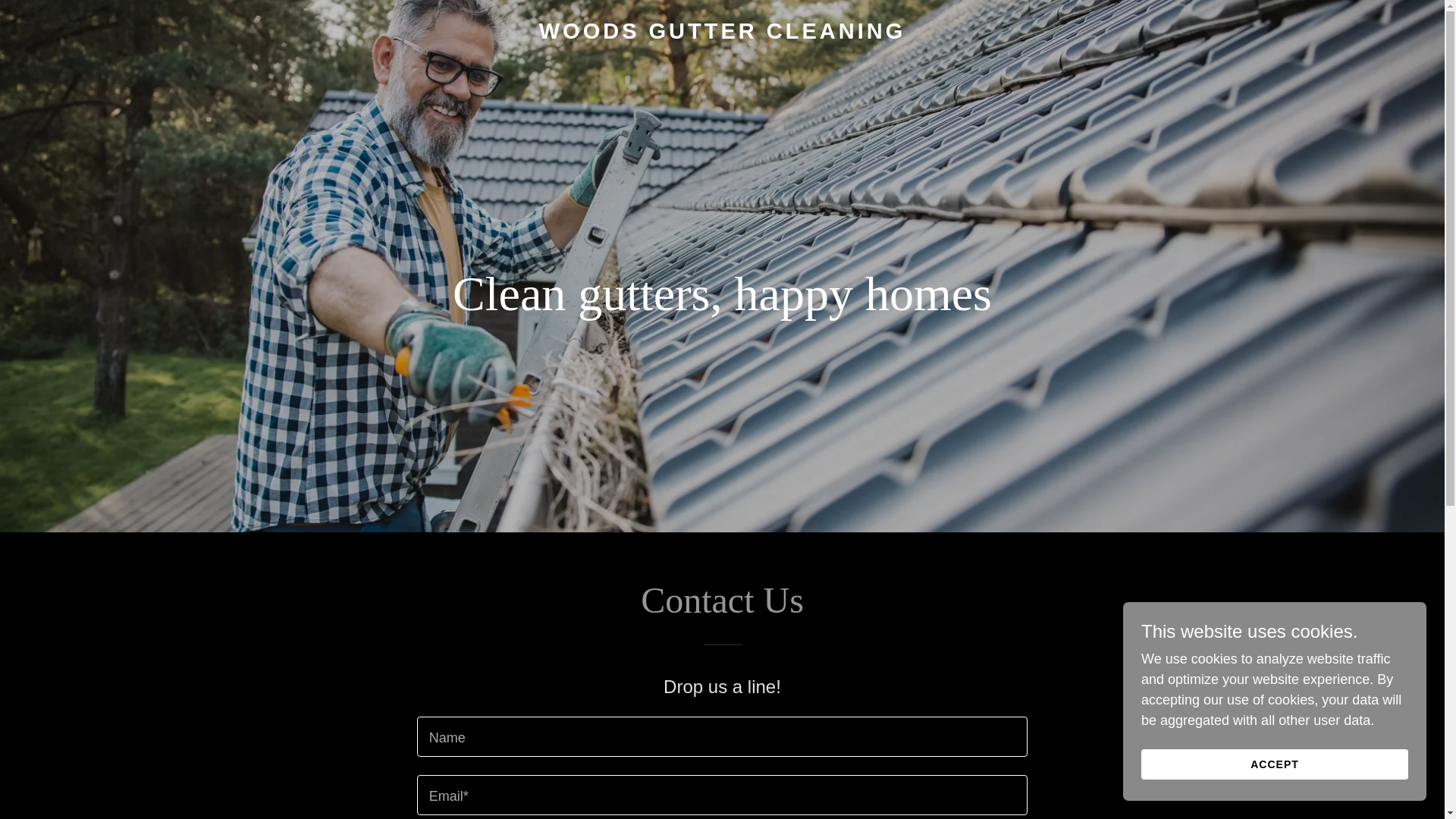 website screenshot of https://woodsguttercleaning.com/