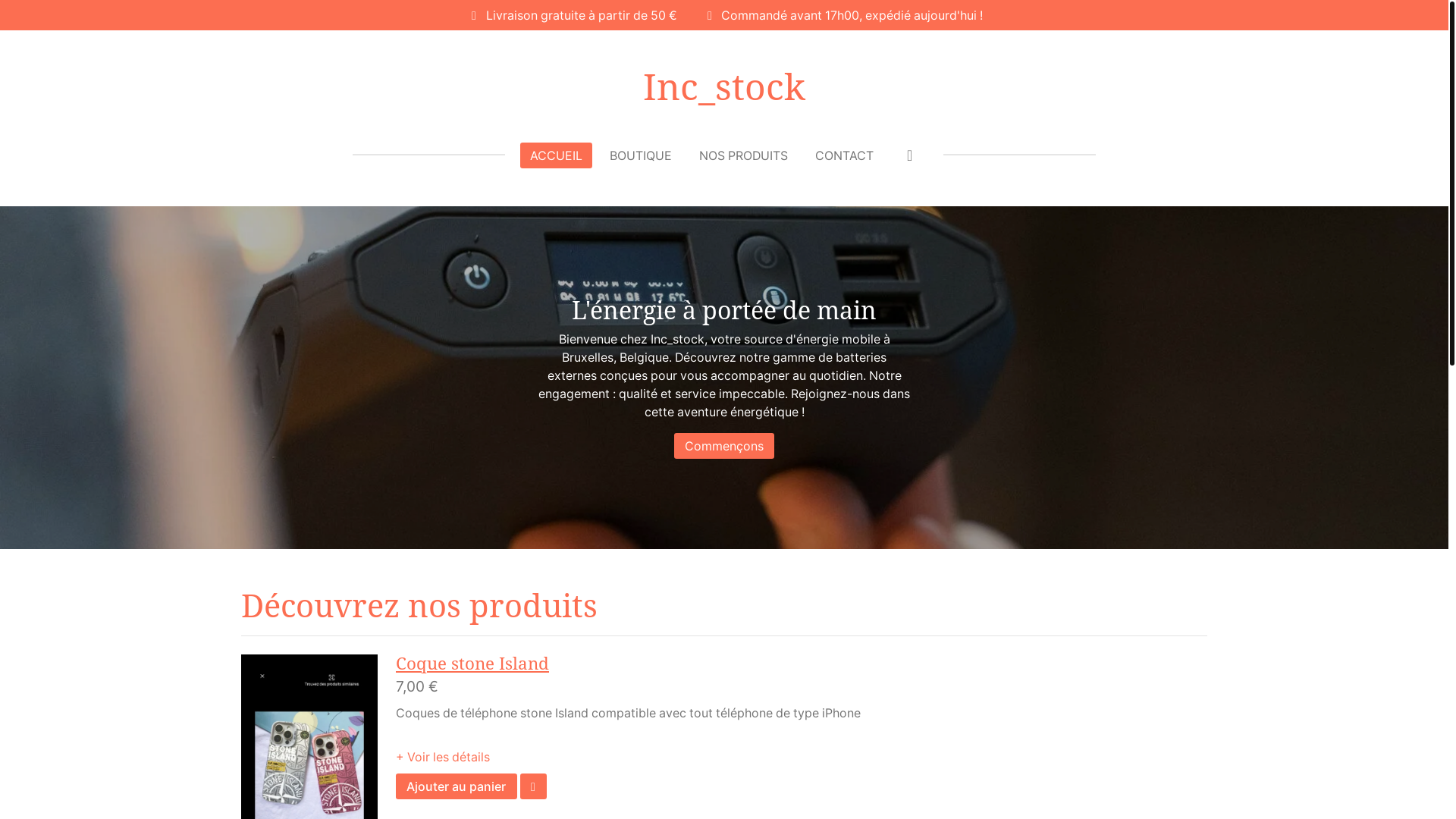 website screenshot of https://inc-stock.fr/