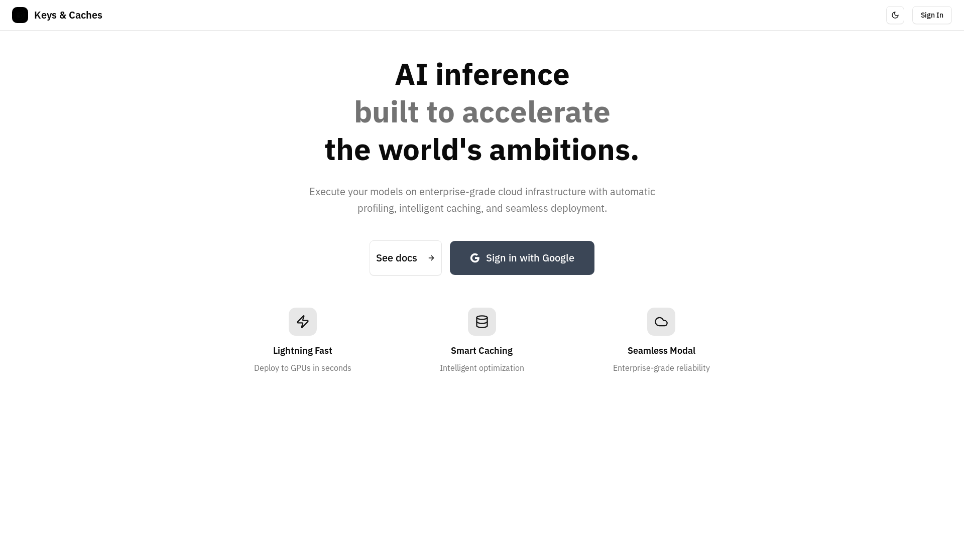 website screenshot of https://kandc.ai/