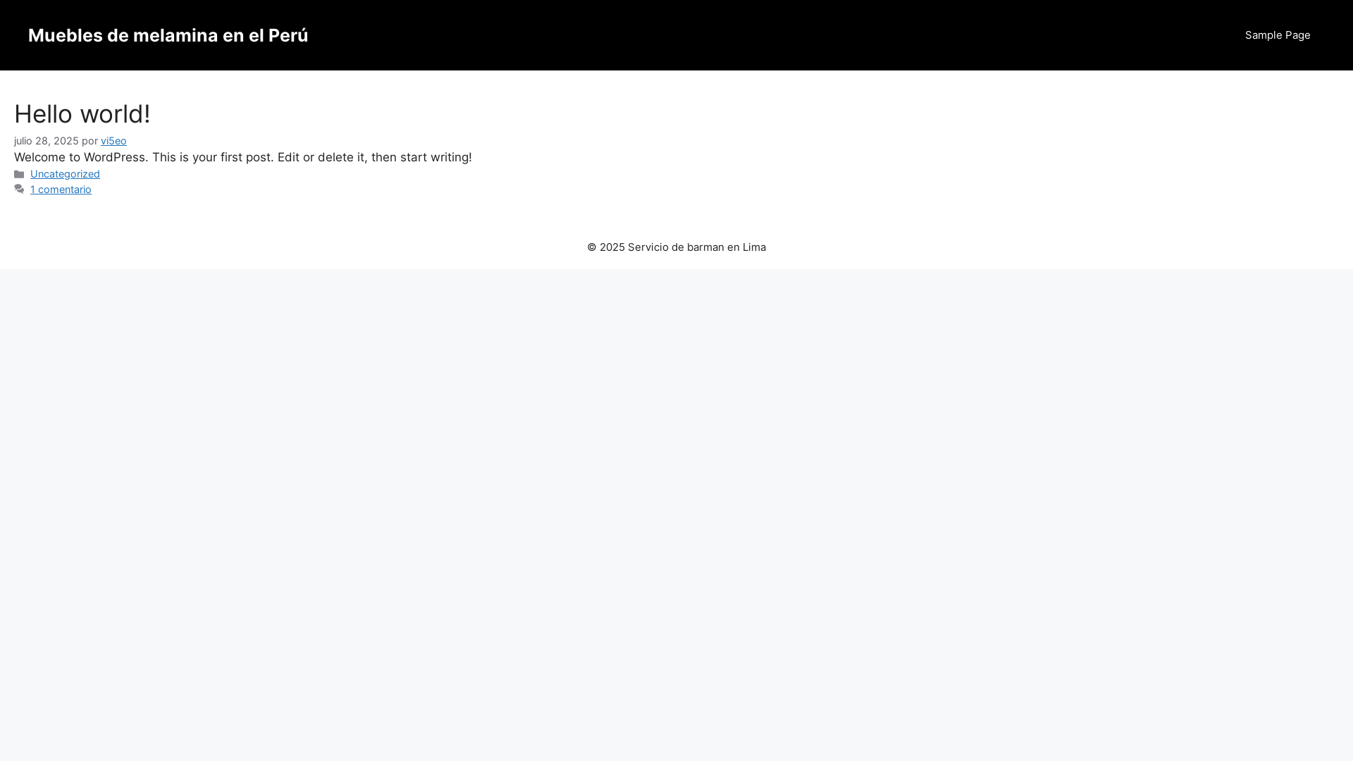 website screenshot of https://mueblesdemelamina.online/