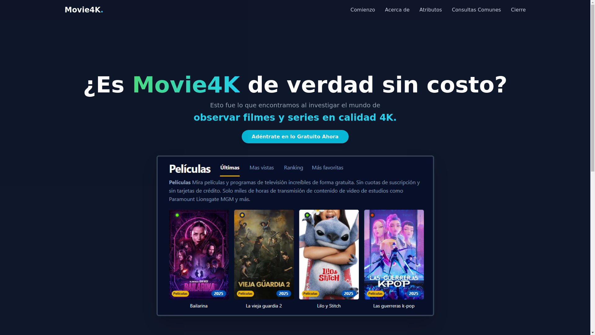 website screenshot of https://movie4k-25e8.pages.dev/
