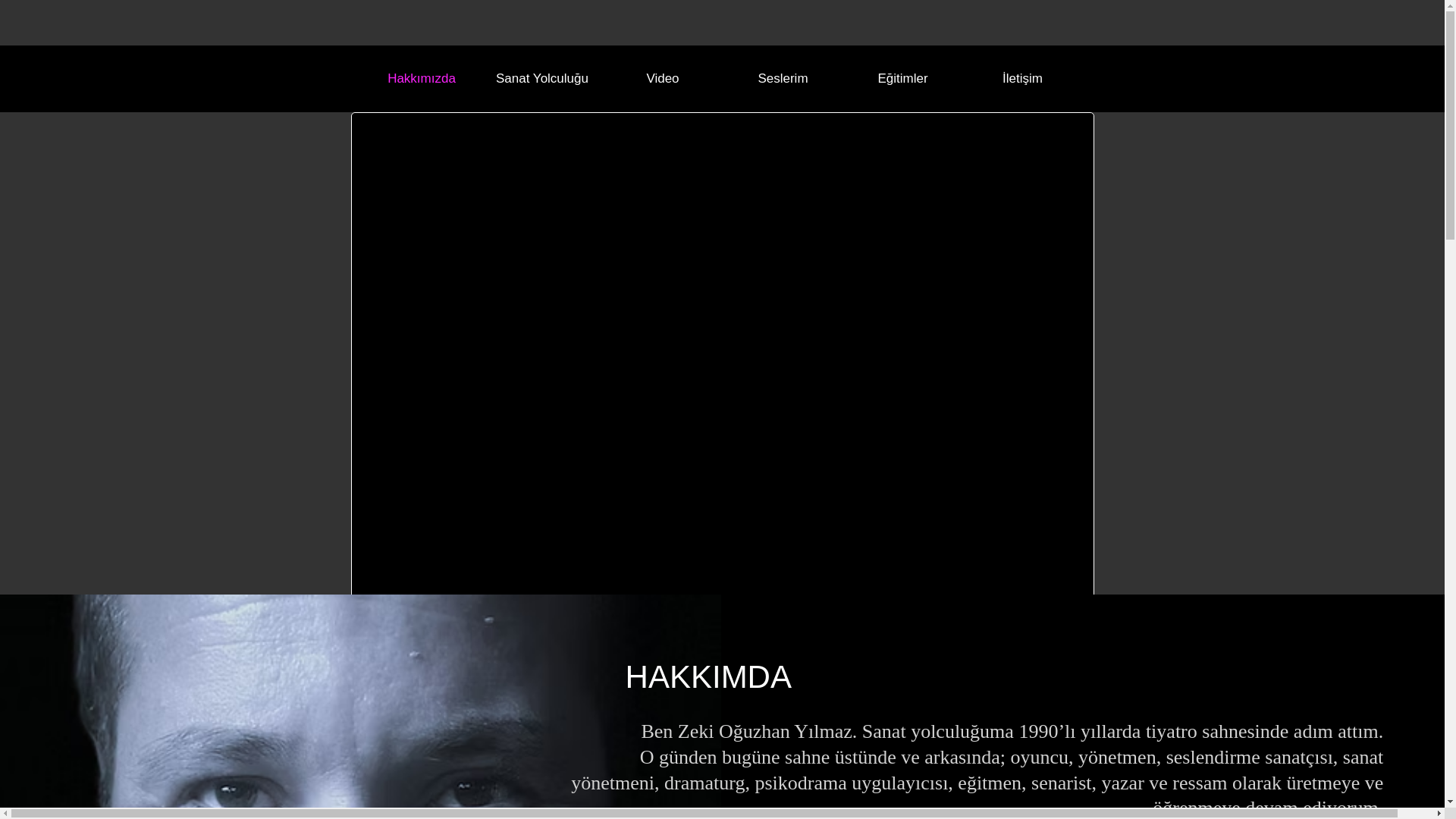 website screenshot of https://zekioguzhanyilmaz.com/