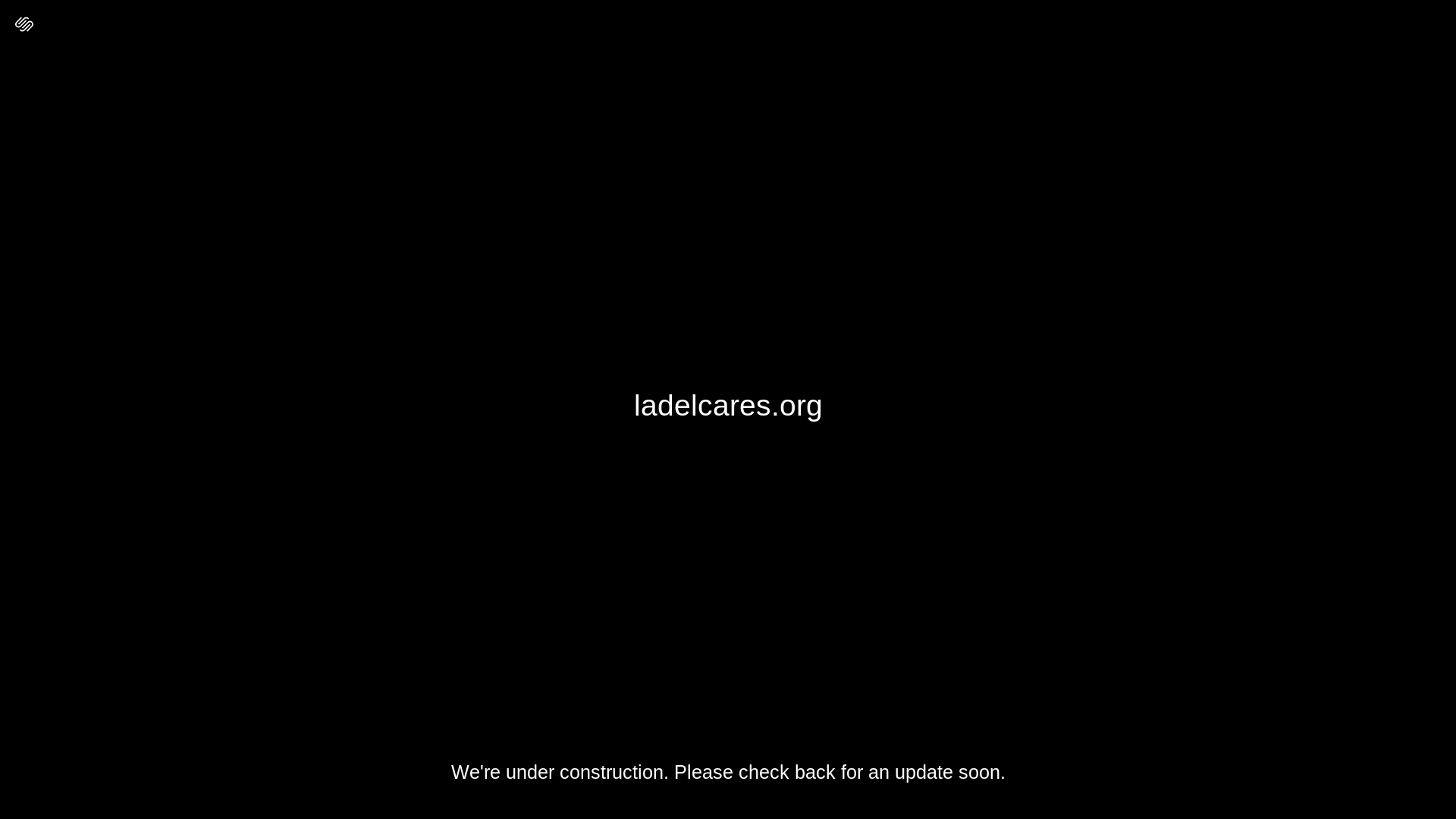 website screenshot of https://ladelcares.org/