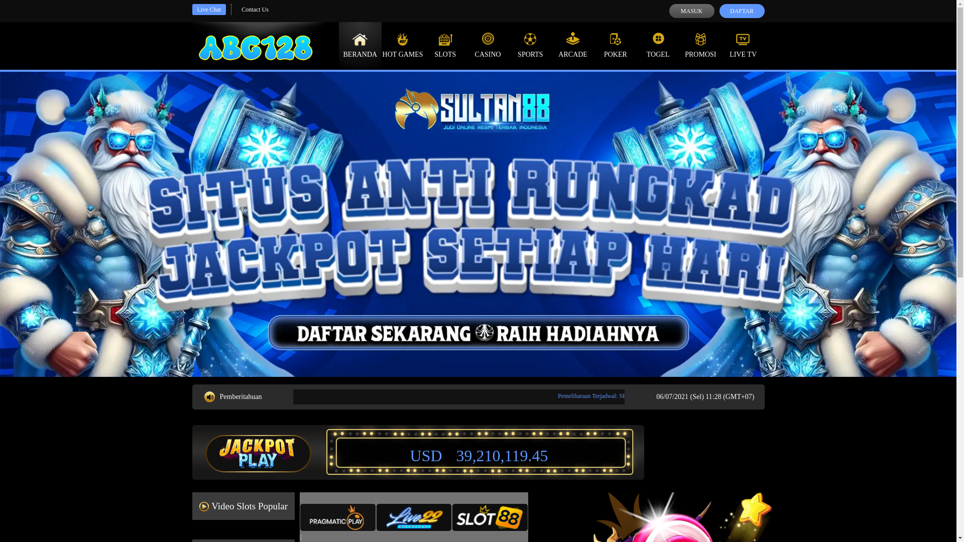 website screenshot of https://abg128.org/