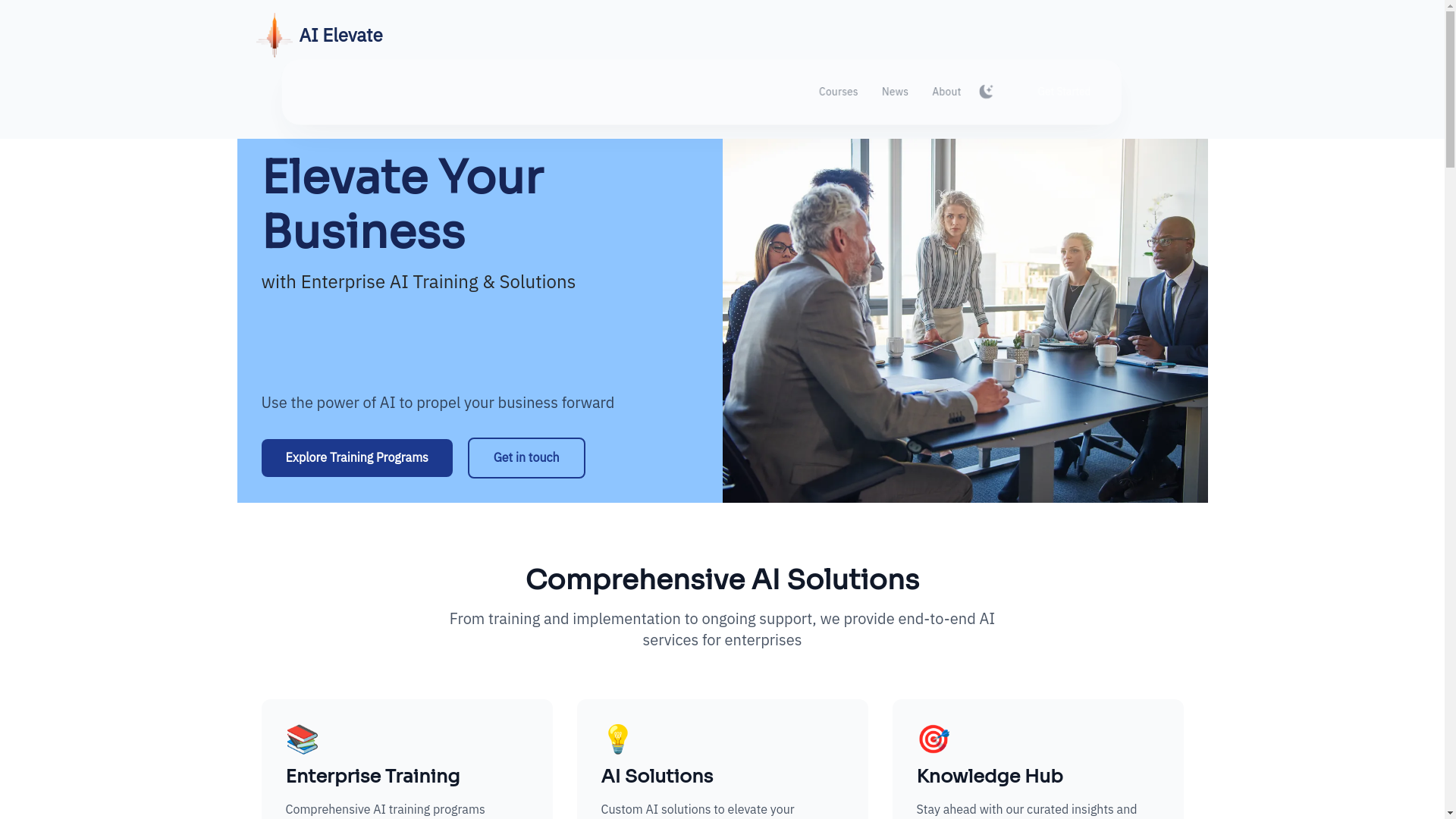website screenshot of https://ai-training.pages.dev/
