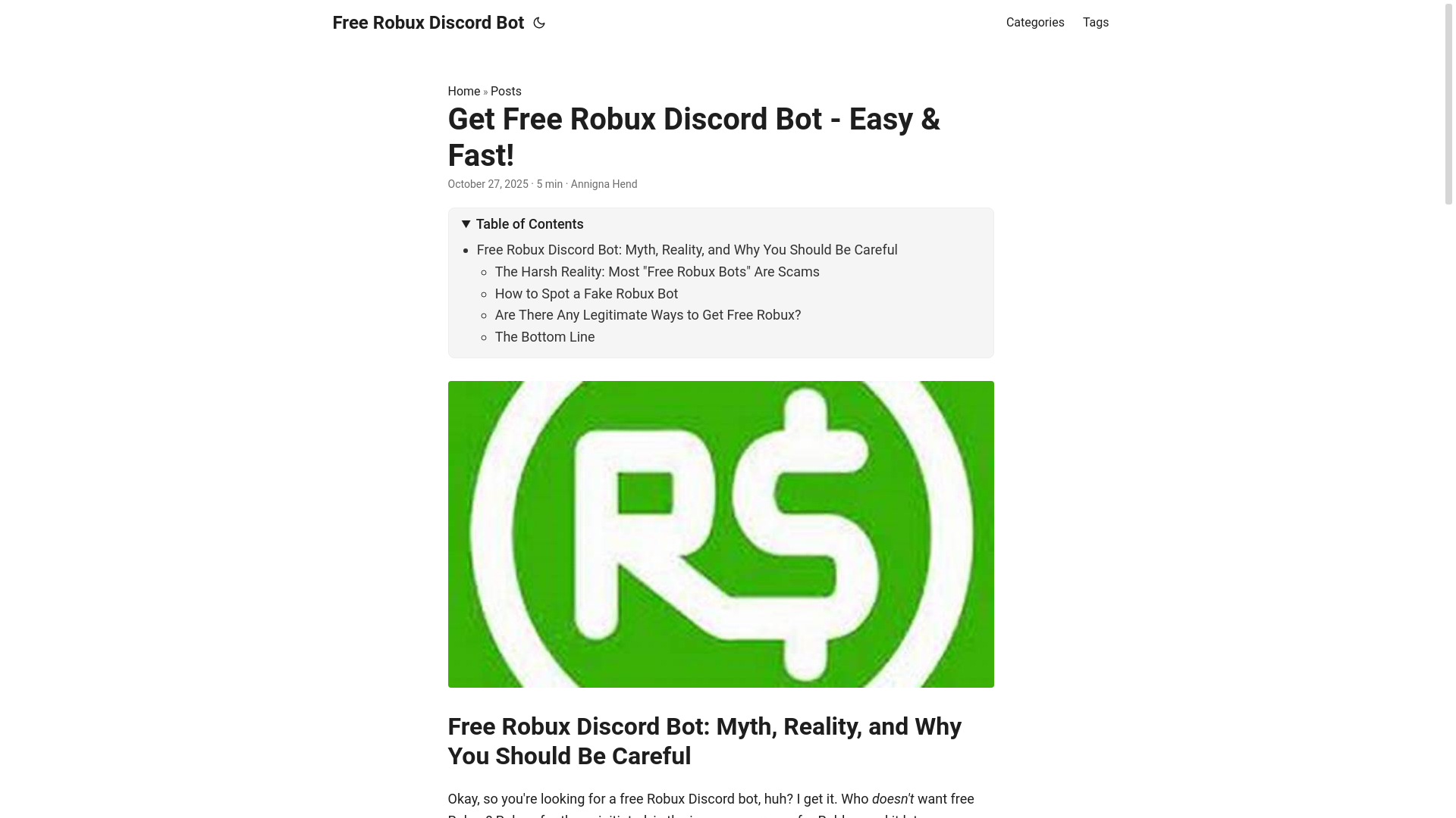 website screenshot of https://free-robux-discord-bot.pages.dev/