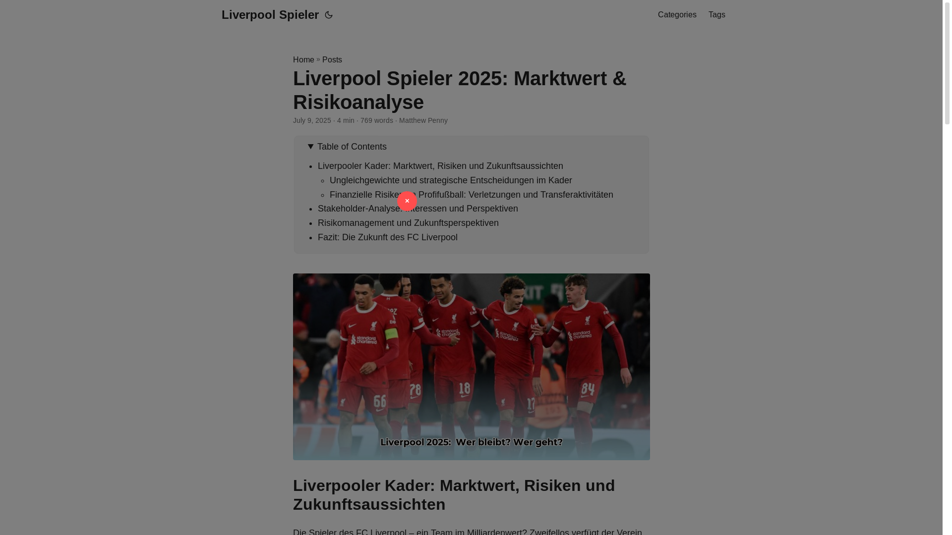 website screenshot of https://liverpool-spieler.pages.dev/